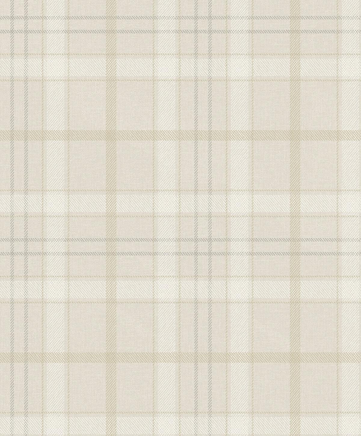 NextWall Neutral Tailor Plaid Peel and Stick Wallpaper - 20.9 in. W x 18 ft. L Roll