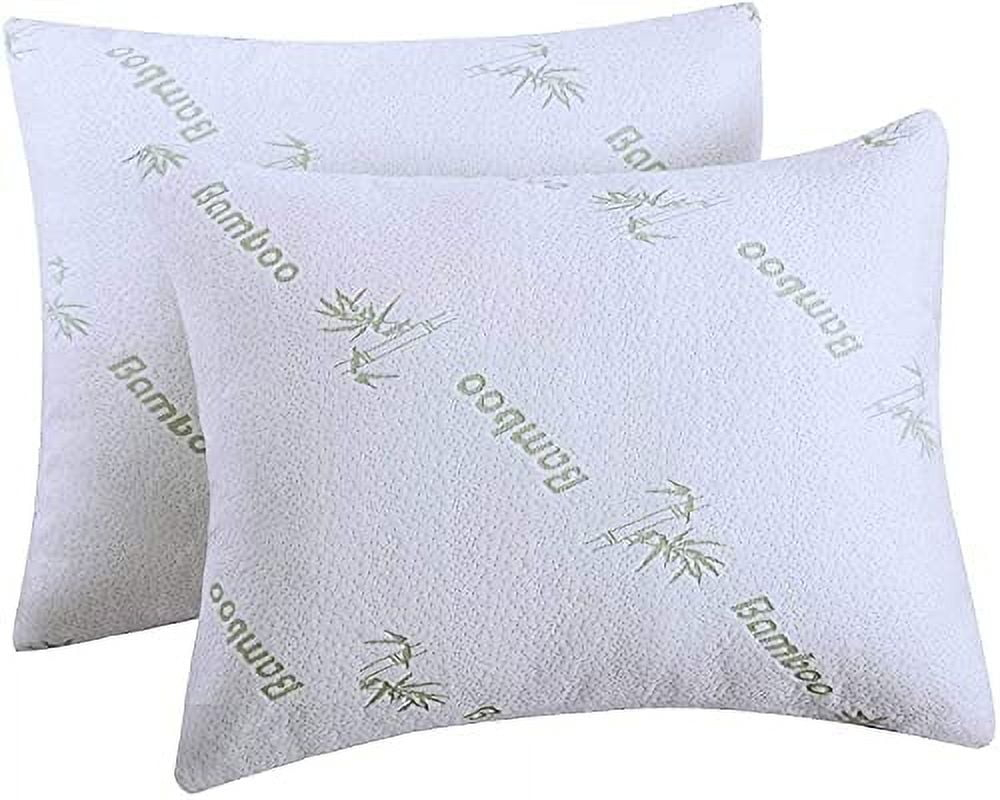 Niagara Sleep Solution Super Soft Bamboo Cooling Pillow Protectors Queen 2 PackPair Zippered Case, Guaranteed Noiseless Pad, Ultra Plush Absorbent Encasement (Queen 2 Pack 20x30)