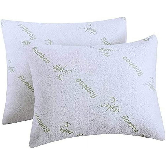 Niagara Sleep Solution Super Soft Bamboo Cooling Pillow Protectors Queen 2 PackPair Zippered Case, Guaranteed Noiseless Pad, Ultra Plush Absorbent Encasement (Queen 2 Pack 20x30)