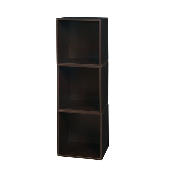 Niche Cubo Storage Organizer Open Bookshelf Set- 3 Cubes- Truffle
