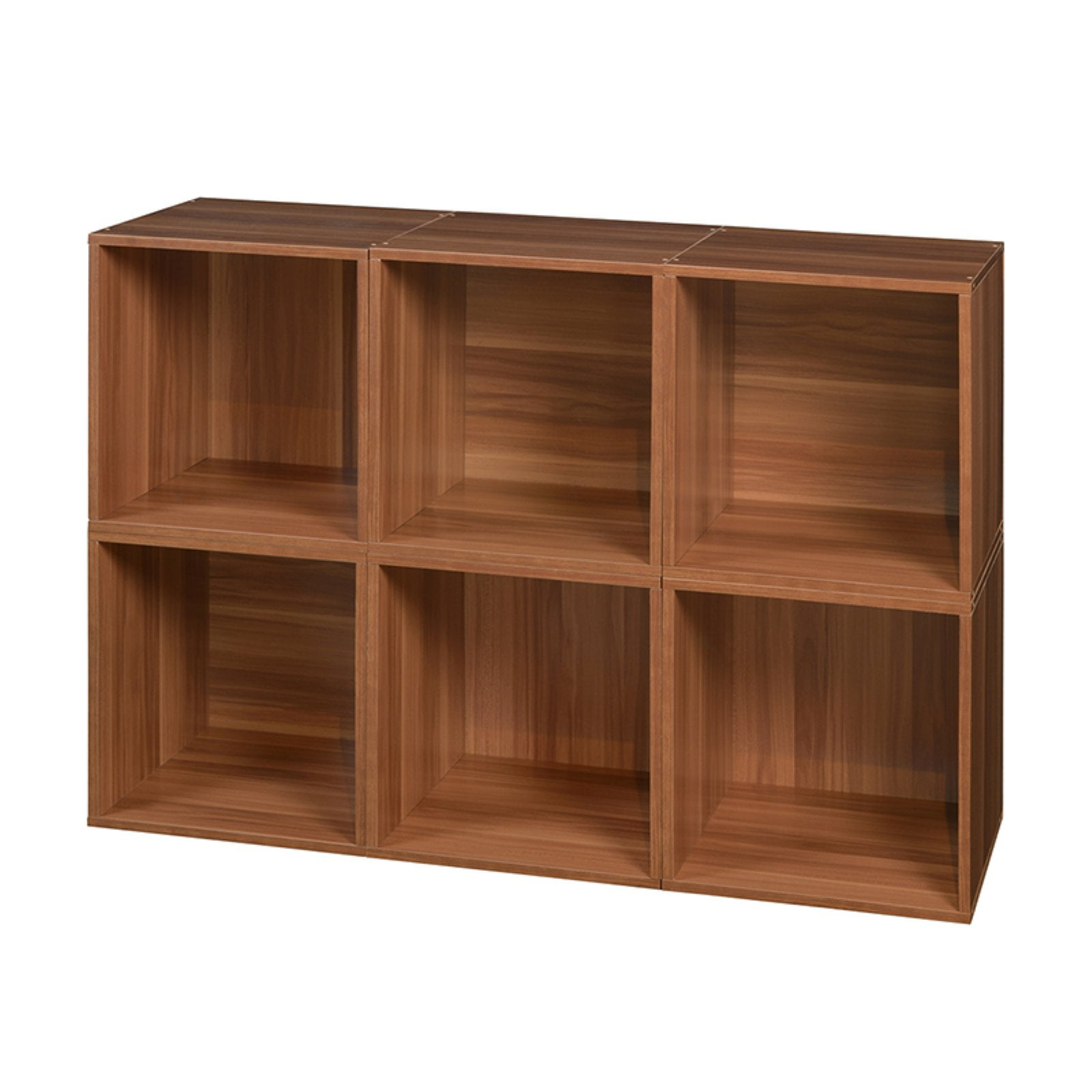 Niche Cubo Storage Organizer Open Bookshelf Set- 6 Cubes- Cherry