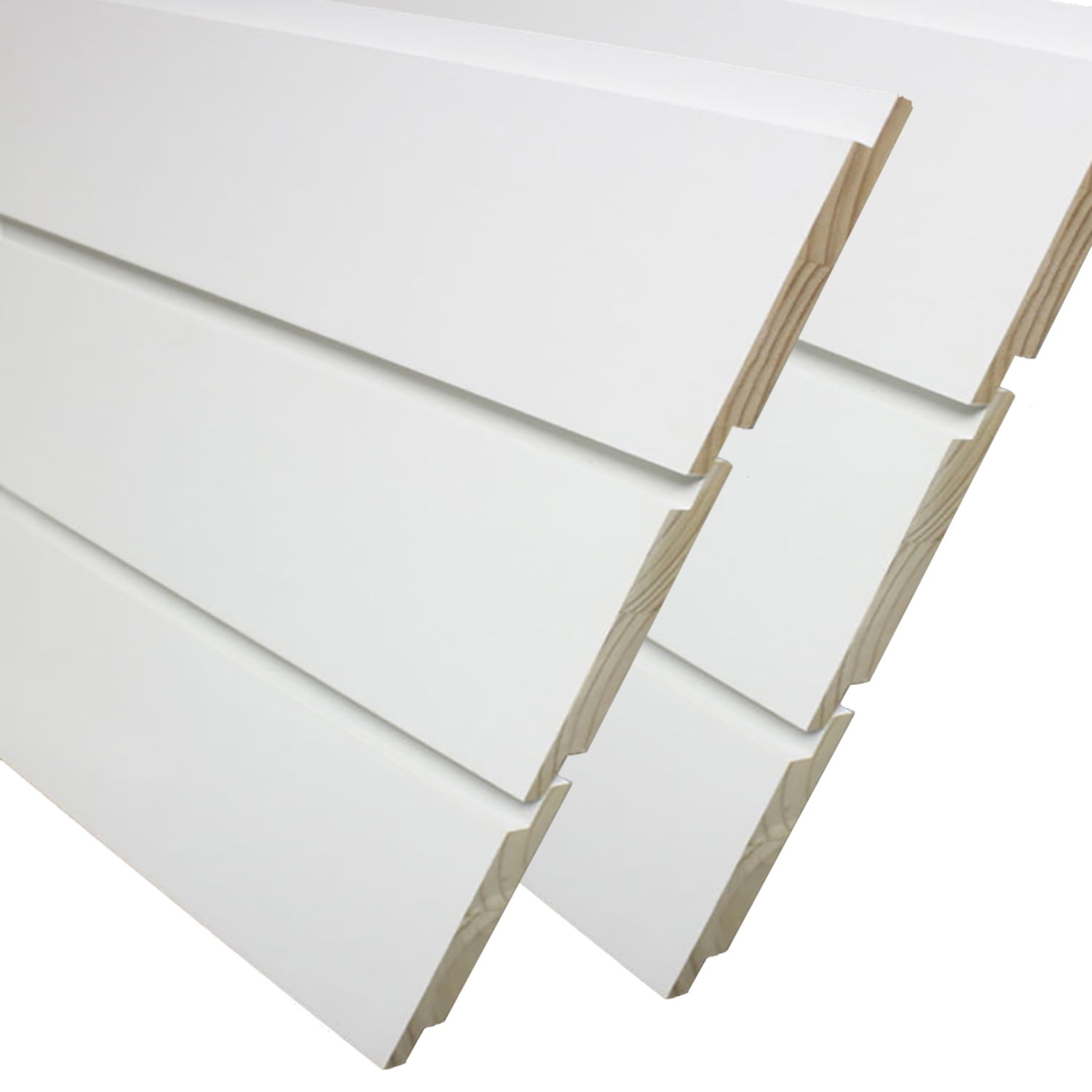 Kimberly Bay 7.25" x 84" Shiplap Wall Paneling in Primed White