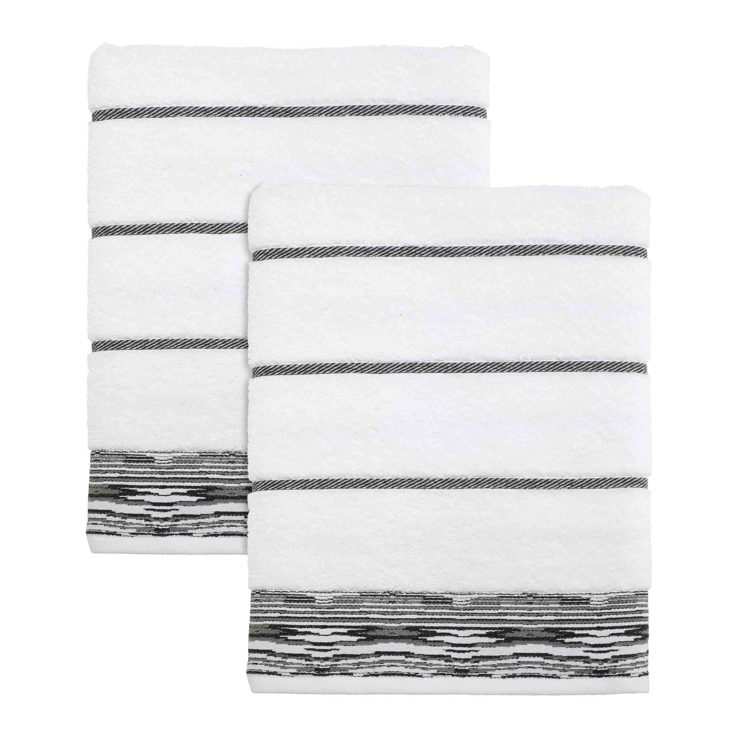 Nicole Miller Home Nicole Miller Sydney Cotton Honeycomb / Waffle Bath Towels