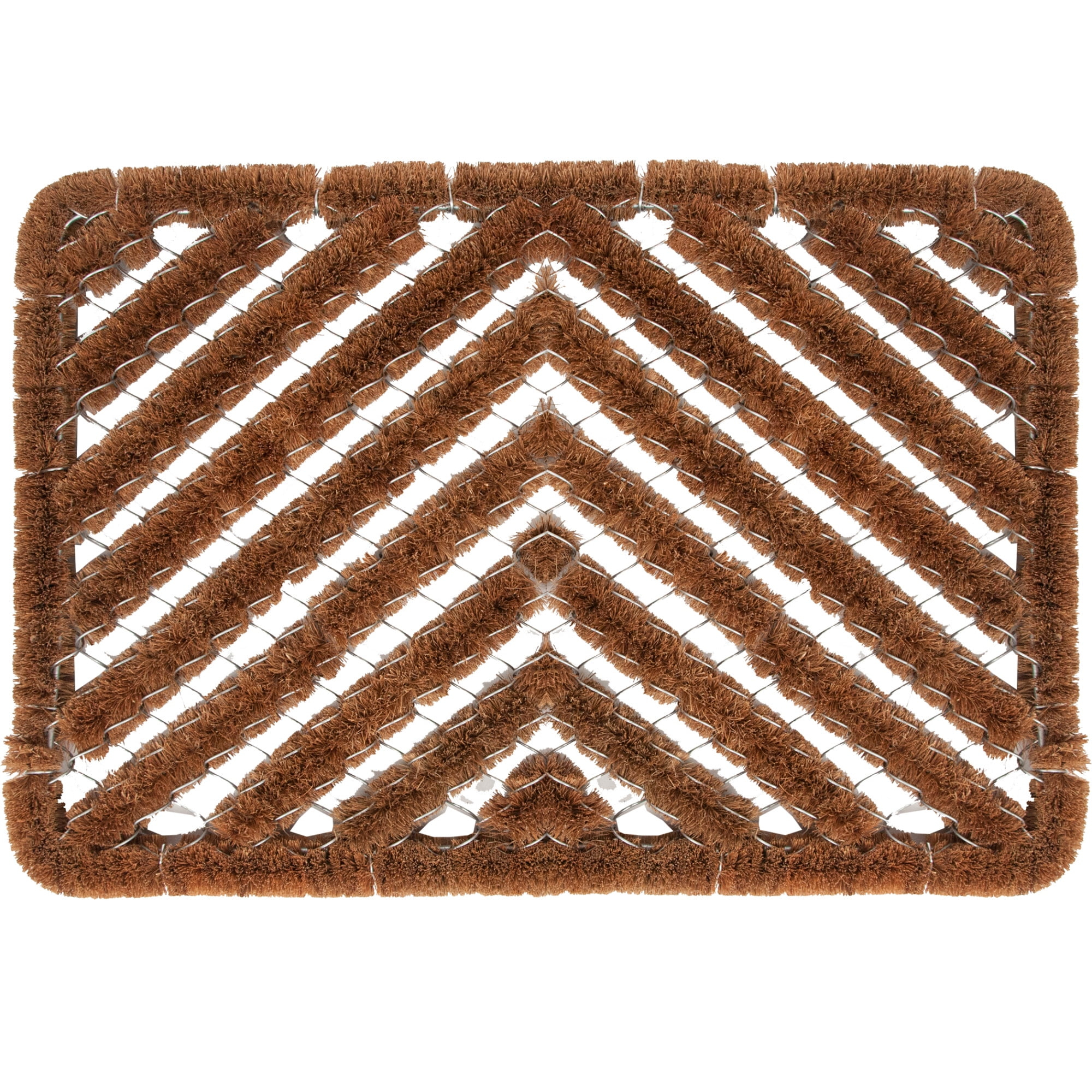 Ninamar Natural Coir Herringbone Door Mat - 24 x 16 inch