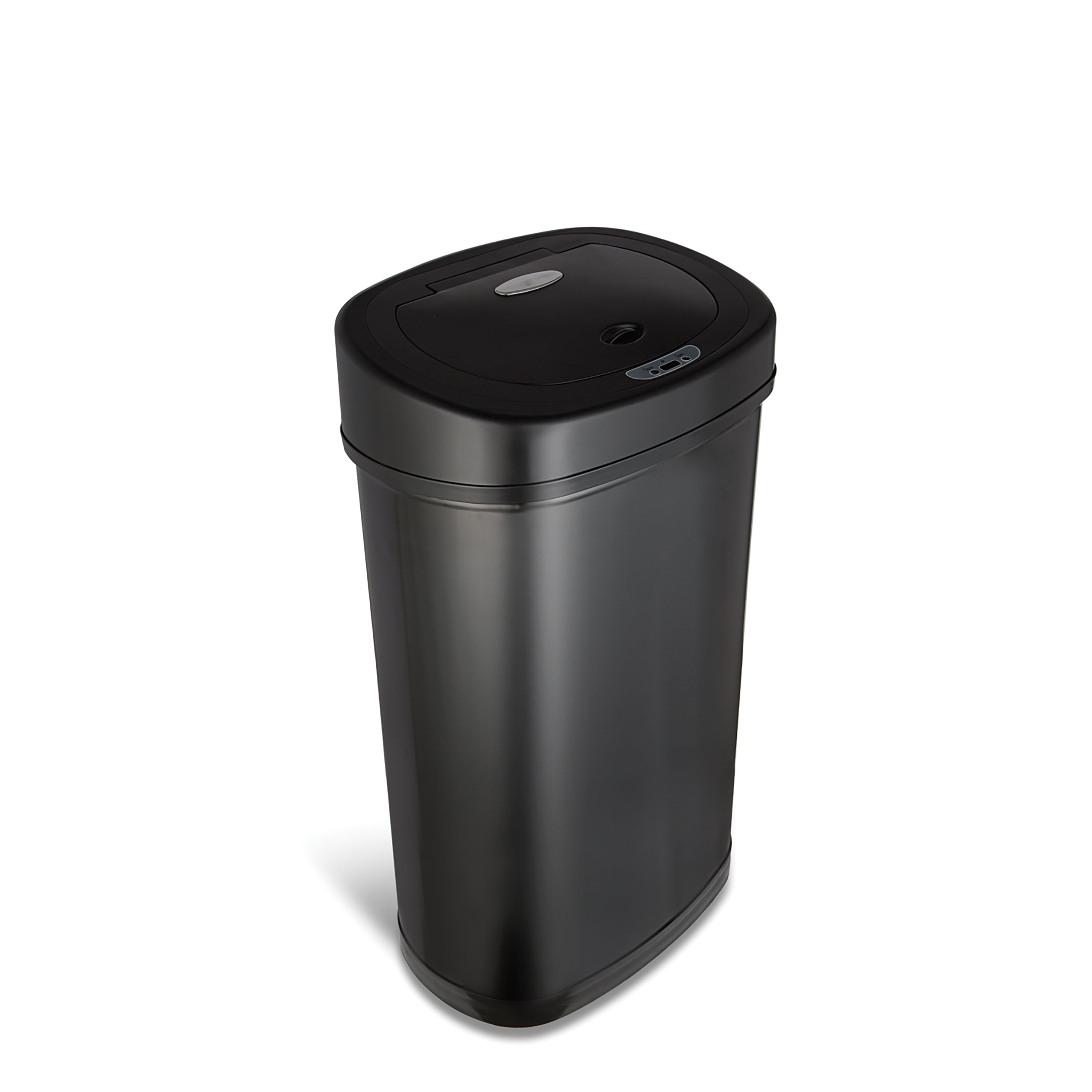 Nine Stars 13.2 Gallon Trash Can, Motion Sensor Kitchen Trash Can, Black Stainless Steel