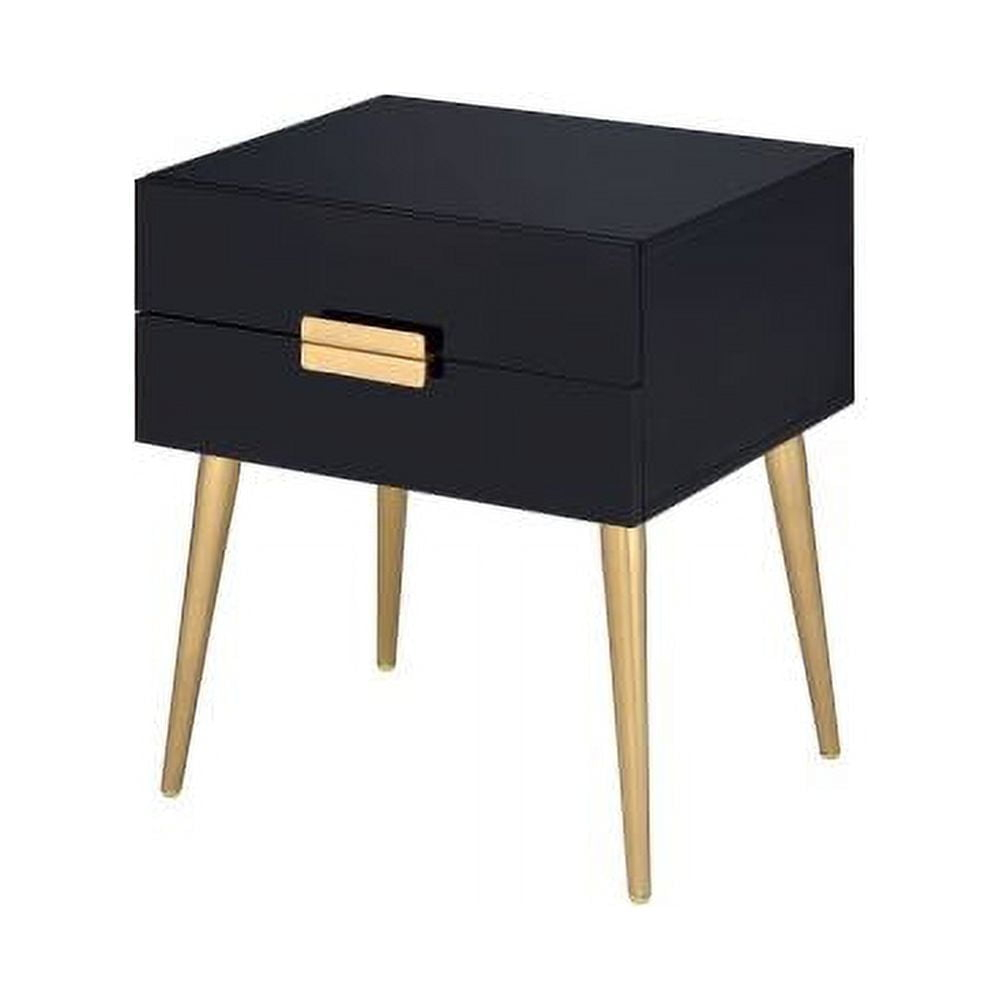 Ergode End Table Black & Gold
