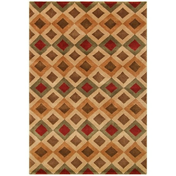 Noble House NOB1703810 8 x 10 ft. Noble Area Rug, Gold & Rust