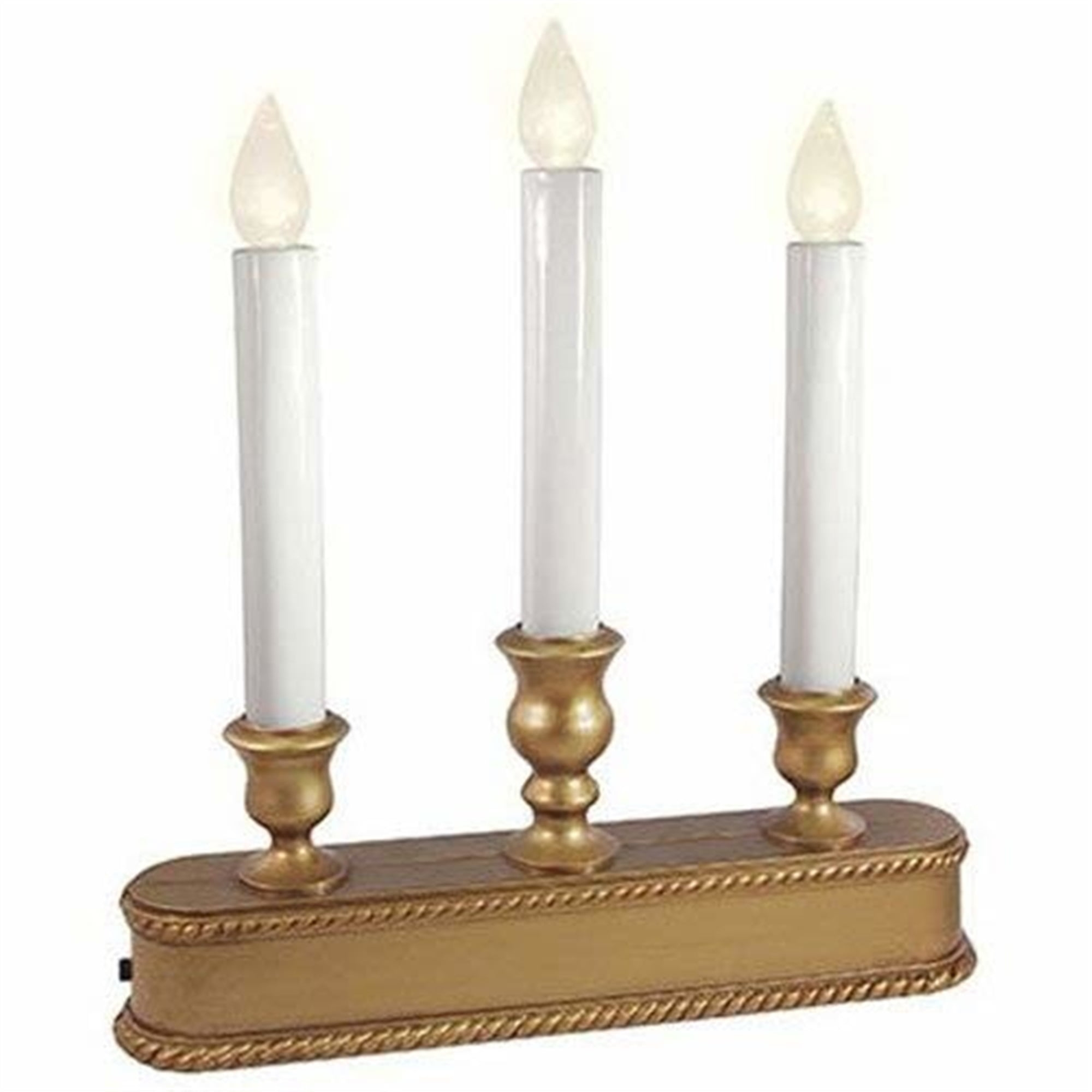 Noma Inliten V1539-88 3 Light Battery Operated Gold LED Candolier