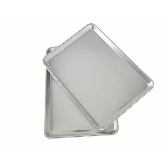 (2 pack) Nordic Ware Naturals 18" x 13" Aluminum Half Sheet, Rectangular Cookie & Baking Sheet Pan