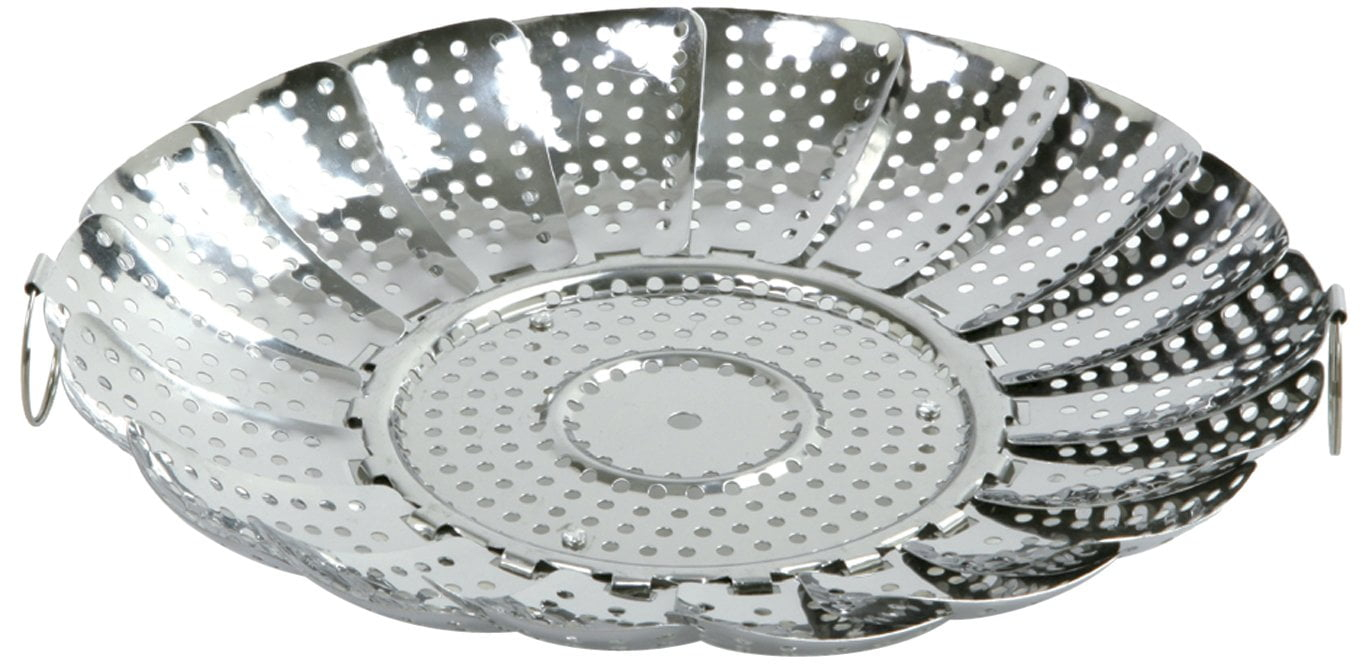 Norpro 176C Stainless Steel Vegetable Steamer, 7.75 inch, Silver