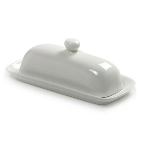 Norpro 8370 Porcelain Butter Dish with Lid