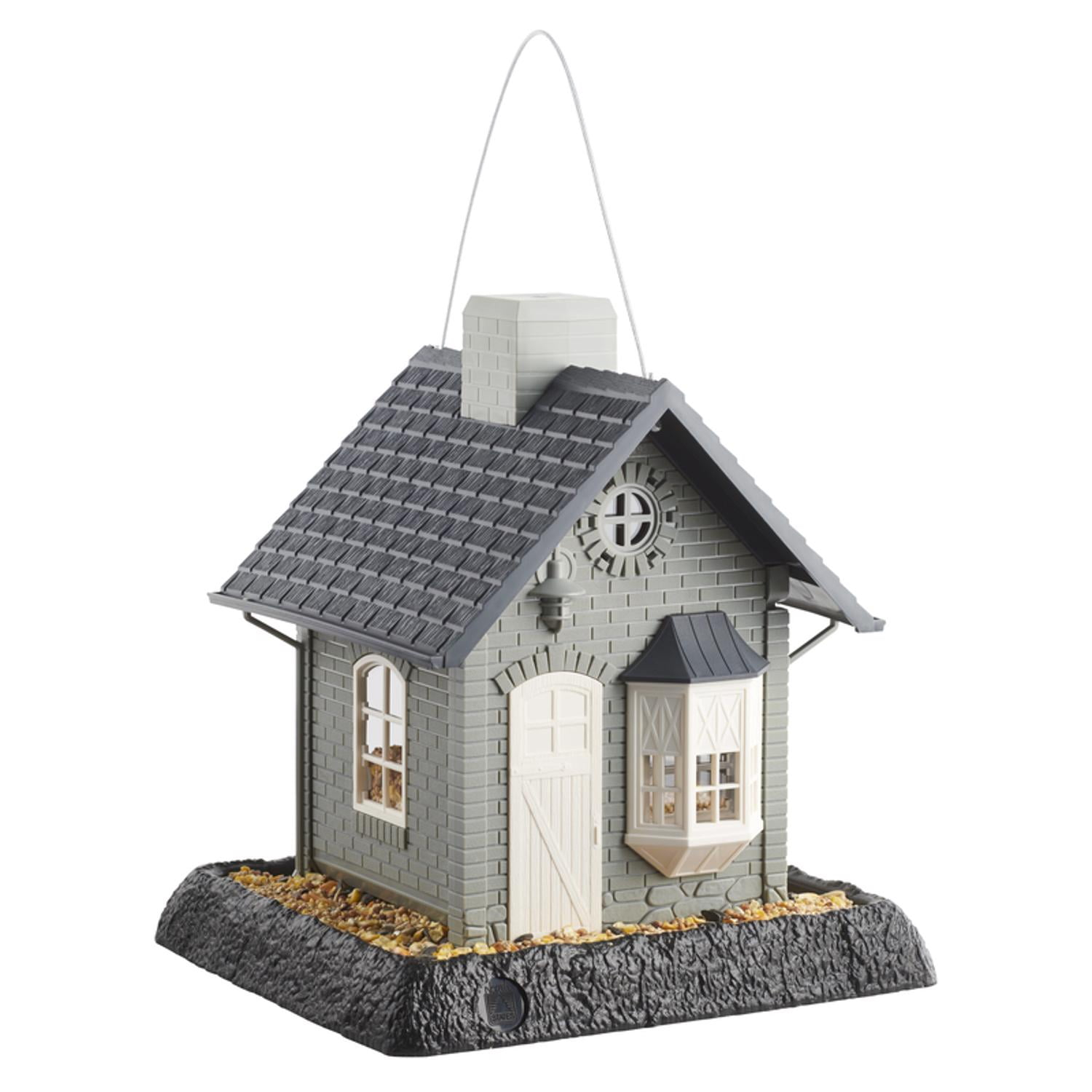 North States Village Wild Bird 5 lb Plastic Hopper Bird Feeder 4 ports Model No 9282