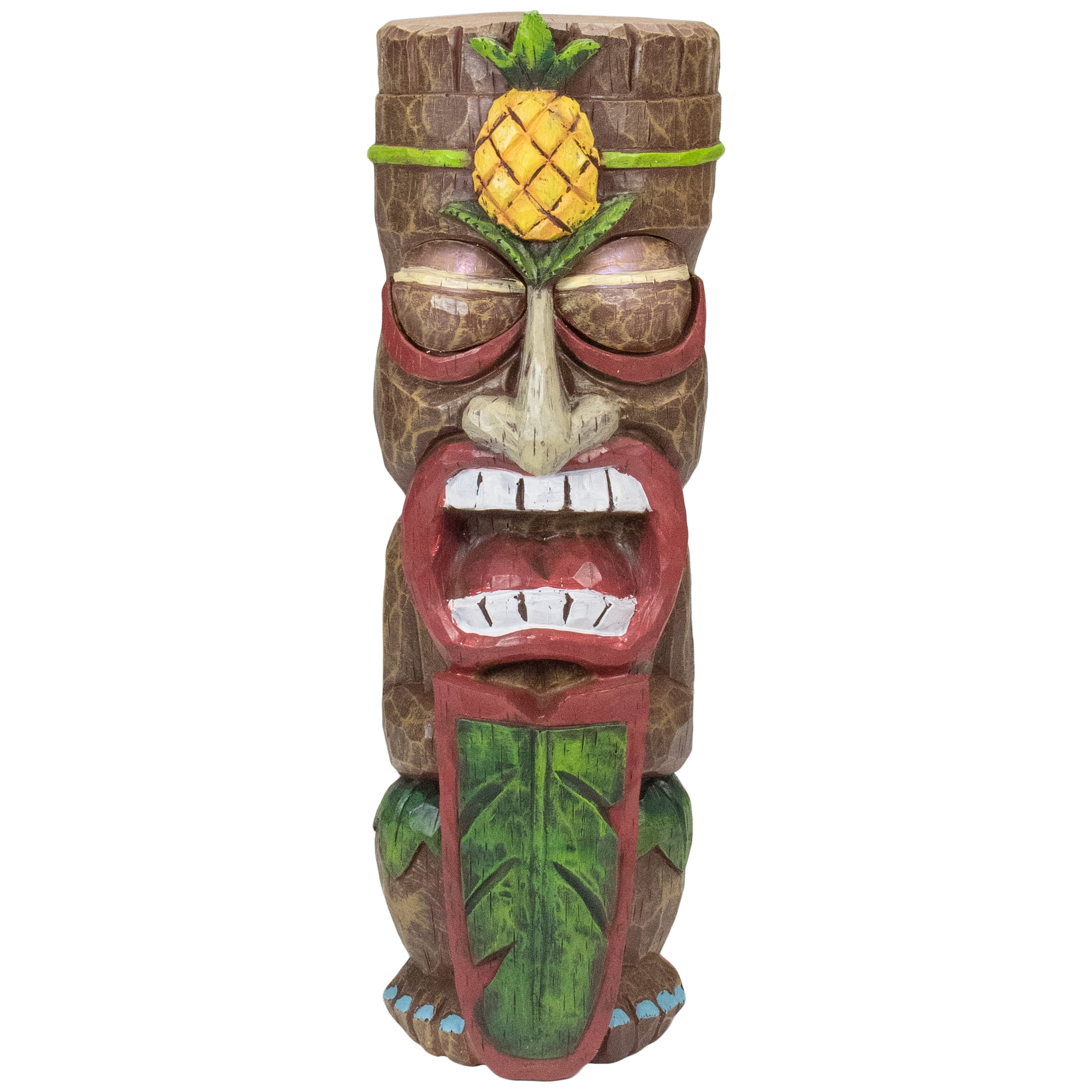 Northlight Seasonal 16" Solar Lighted Polynesian Outdoor Garden Tiki Statue