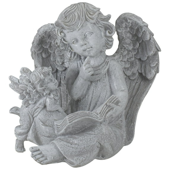 Northlight Seasonal 8.25" Reading Angels with Book Outdoor Garden Statue