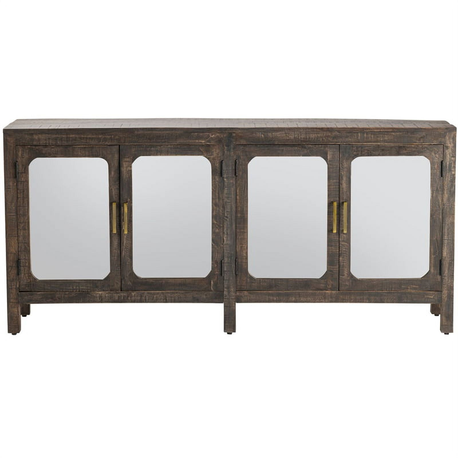 Northridge 4 Door Sideboard Dark Brown Wood