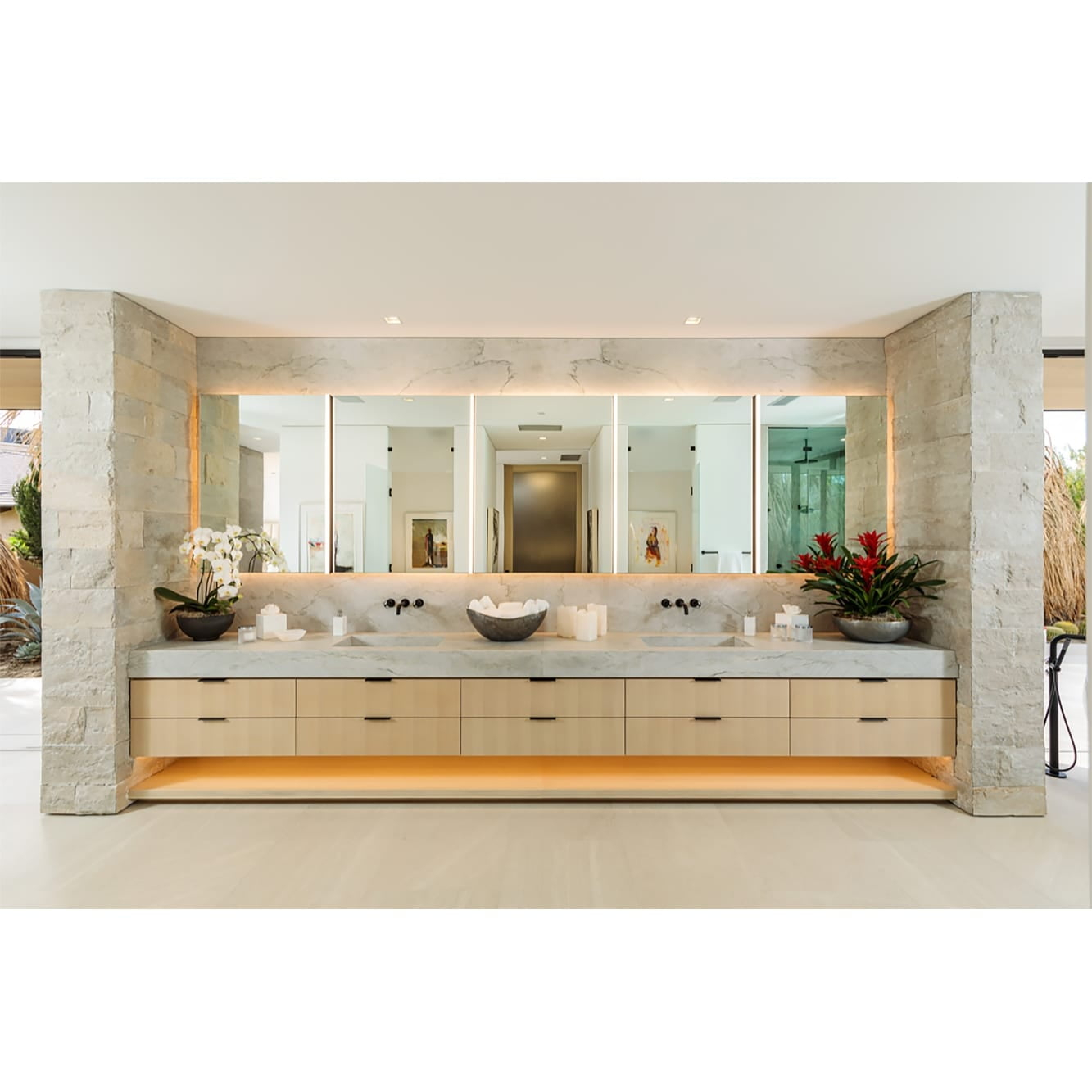Norwell Lighting 9741-Ma Ava 1 Light 36" Tall Integrated Led Bath Bar - Silver