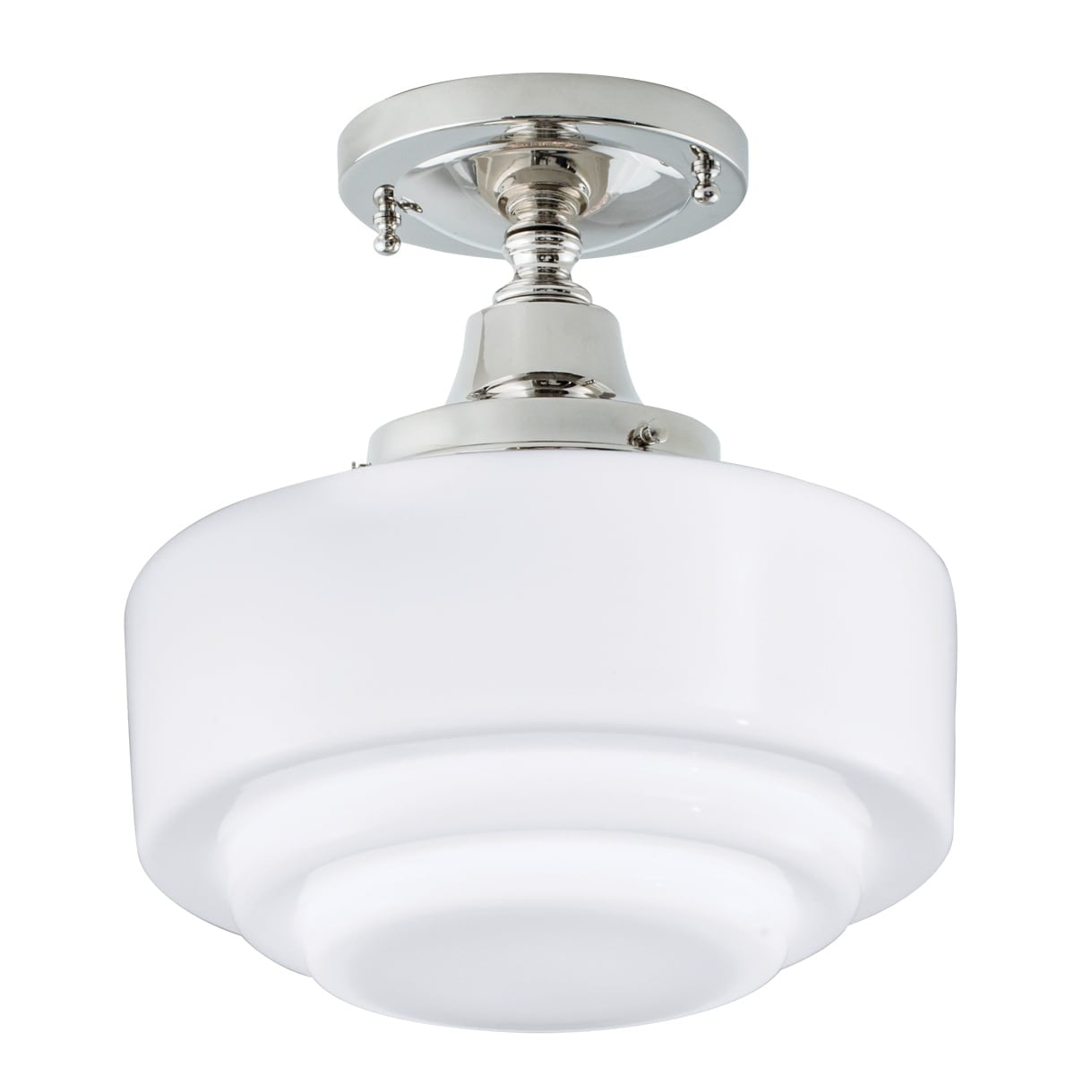 Norwell Lighting - Schoolhouse - 1 Light Flush Mount In Contemporary and Classic