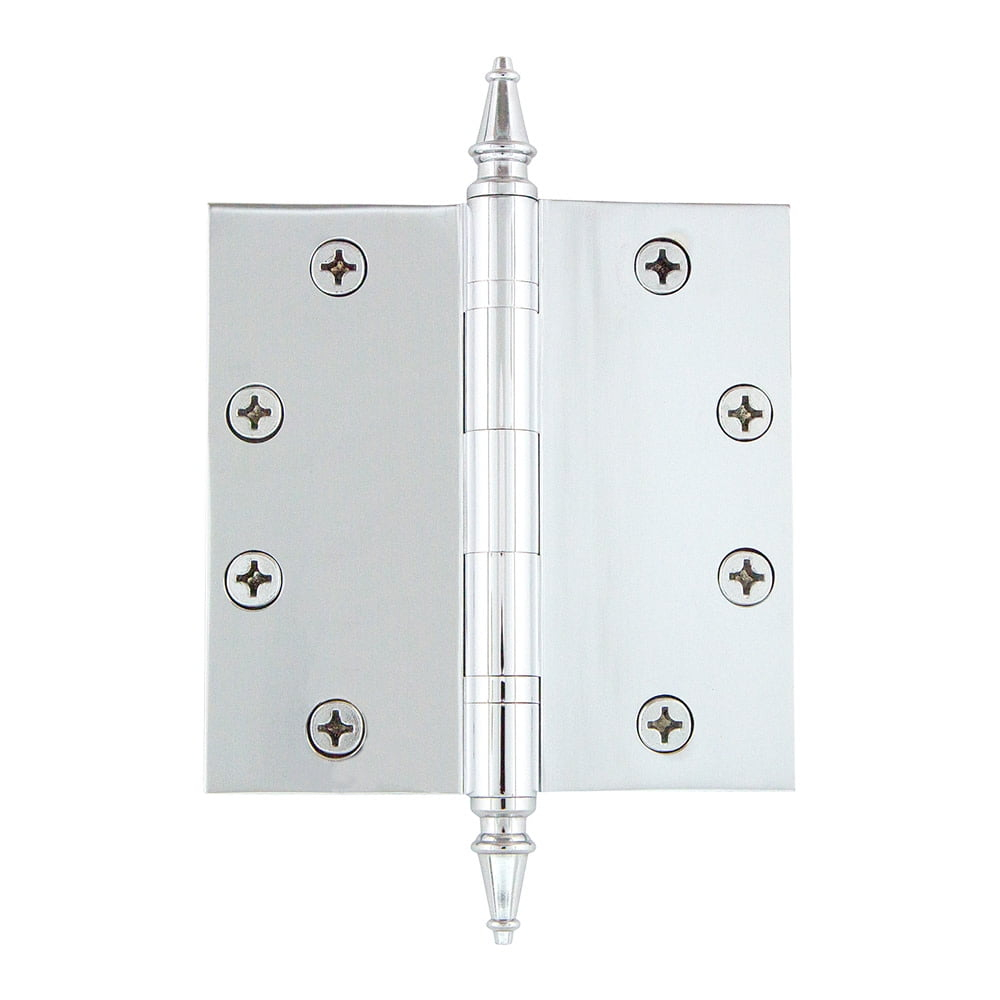 Nostalgic Warehouse 4.5" x 4.5" Steeple Tip Heavy Duty Hinge with Square Corners