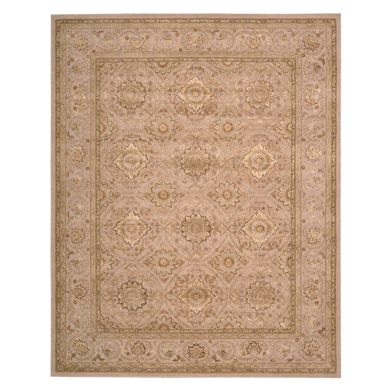 Nourison  Hand-tufted Area Rug 5'6" x 8'6" Contains Latex Nature 0.51 - 0.75 inch 5' x 8' Indoor, Handmade Living Room, Bedroom, Dining Room Ivory