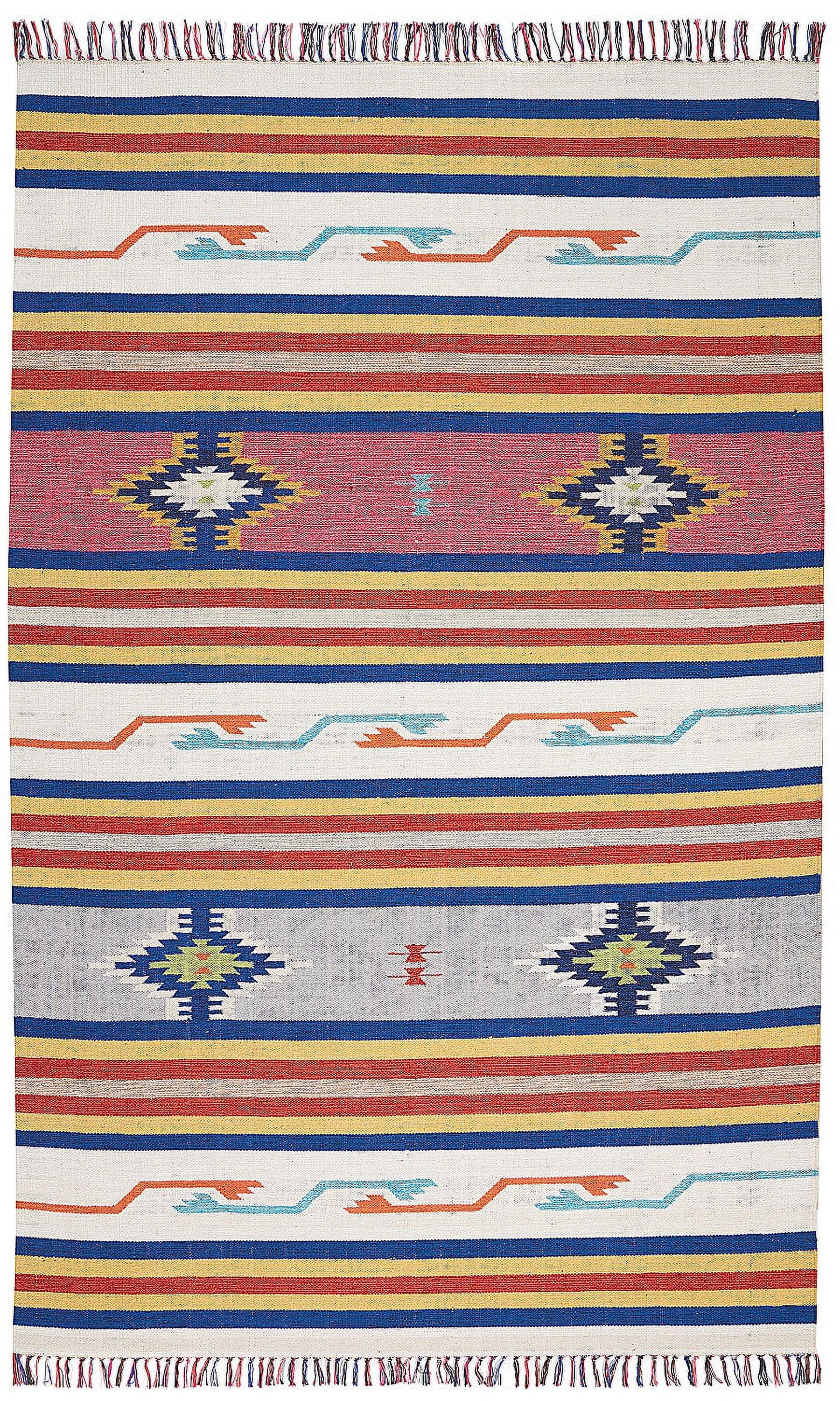 Nourison Baja Tribal Ivory 5' x 7' Area Rug, (5x7)