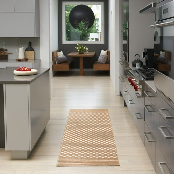 Nourison Casual 2' x 6' Copper Modern Indoor Rug