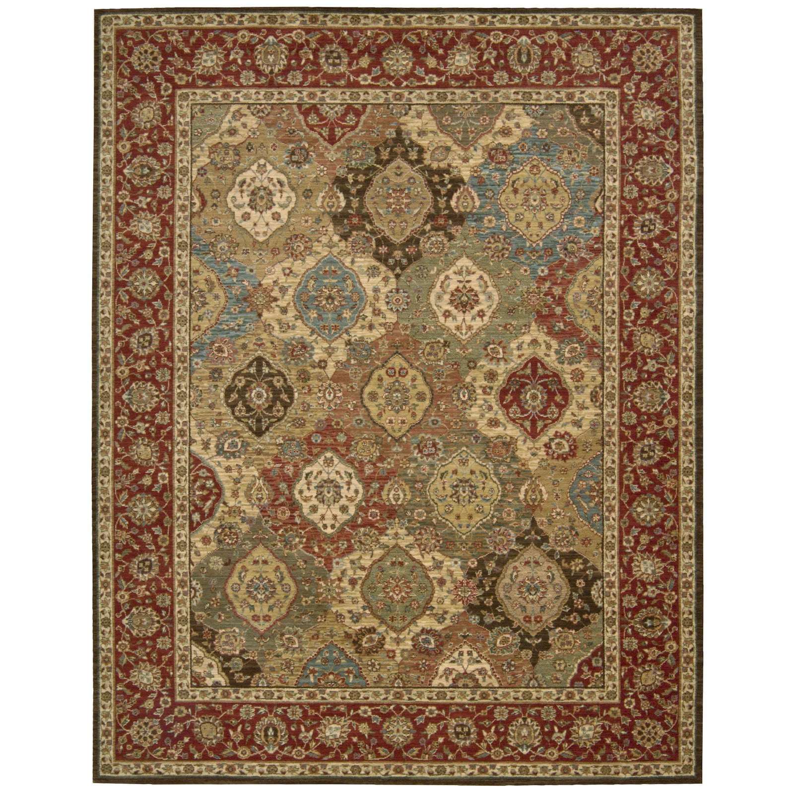 Nourison  Accent Decor 124JT Accent Rug Multi 2'6" x 8' Runner Latex Free Synthetic, Wool Oriental 8' Runner Runner, Indoor Entryway, Kitchen, Living