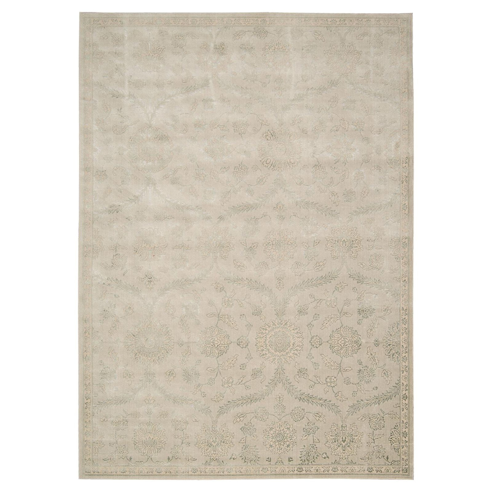 Nourison  Luminance LUM04 Area Rug Beige/Green 3'5" x 5'5" 4' x 6' Indoor Living Room White Rectangle