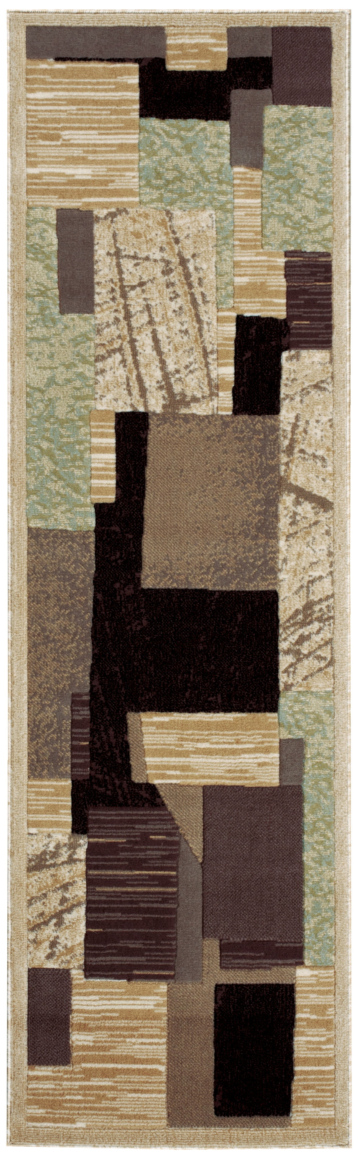 Nourison Modesto (MDS08) Beige Runner Area Rug, 2-Feet 2-Inches by 7-Feet 3-Inches (2'2" x 7'3")