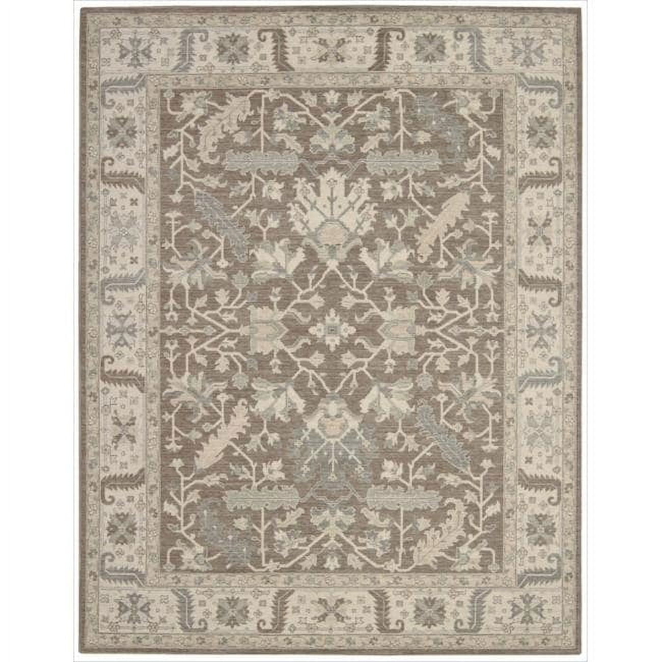 Nourison  New Horizon Area Rug 3'9" x 5'9" Latex Free 3' x 5' Indoor Living Room, Bedroom, Dining Room Tan