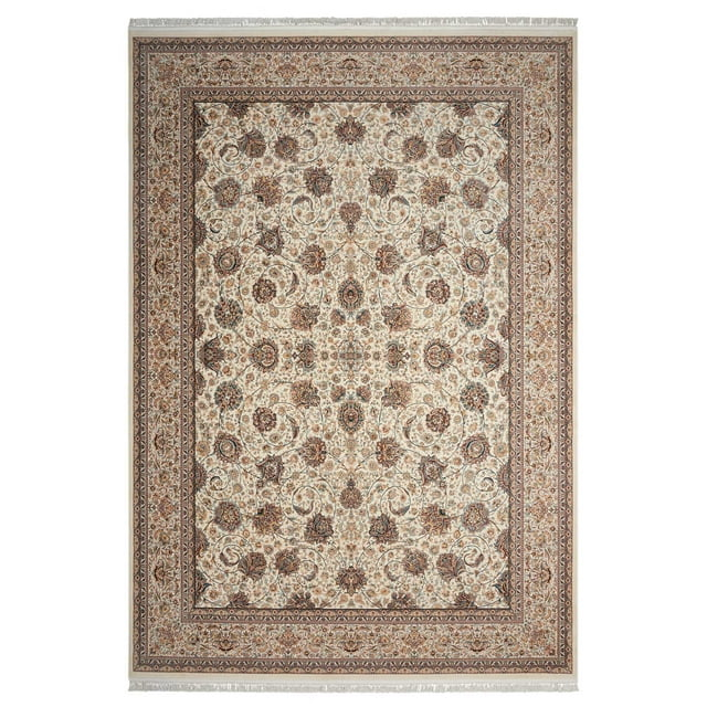Nourison  Persian Palace Area Rug Cream 7' 10" x 10' 10" Latex Free 8' x 10' Living Room,Dining Room,Bedroom N/A