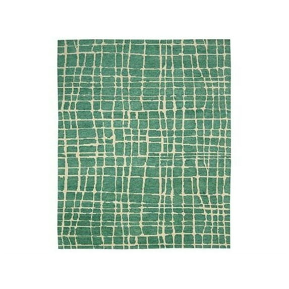 Nourison  Tahoe Modern Area Rug 7' 9" x 9' 9" 8' x 10' Indoor,Handmade Living Room,Bedroom,Dining Room Green Rectangle