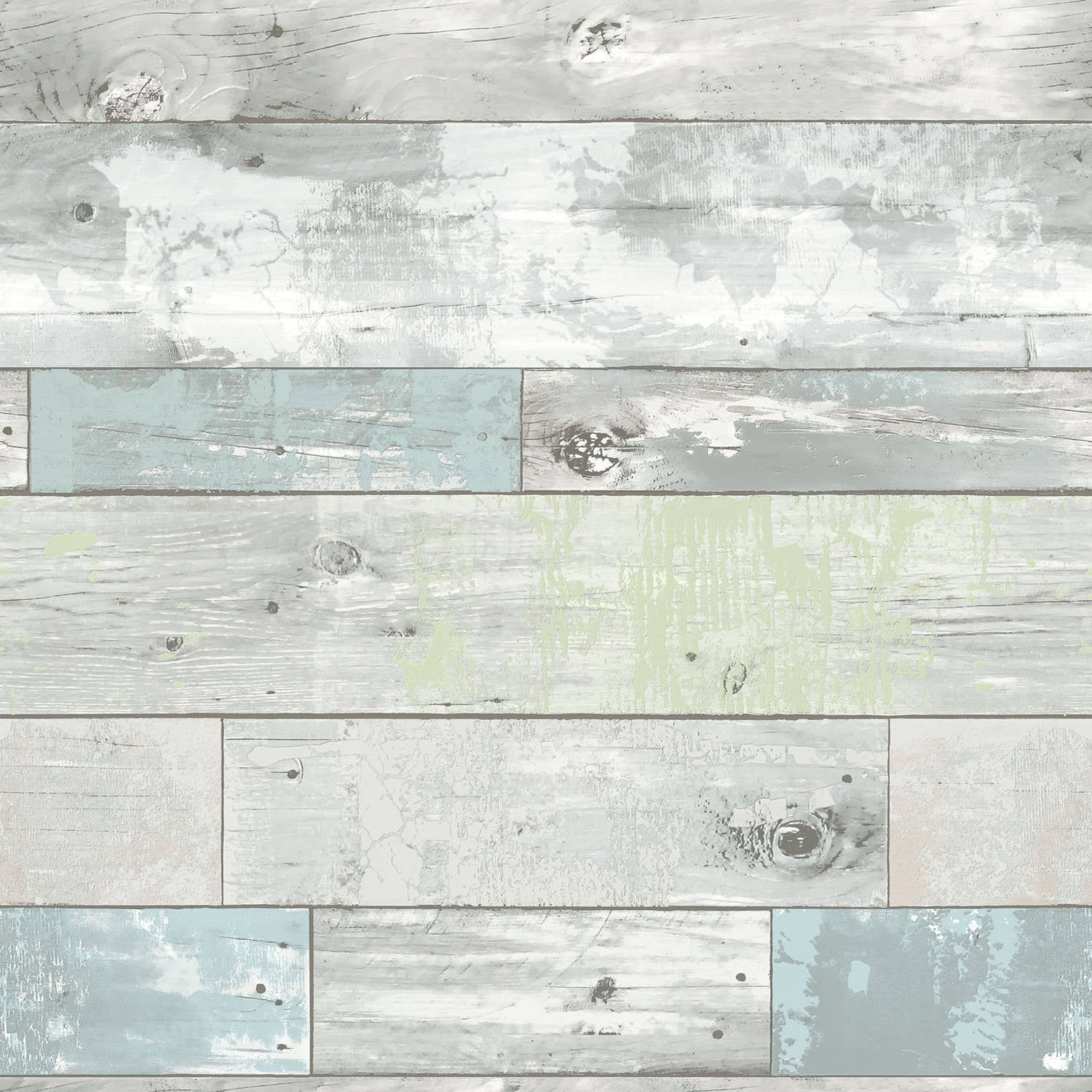 NuWallpaper Multicolor Beachwood Vinyl Peel And Stick Wallpaper, 216-in by 20.5-in, 30.75 sq. ft.