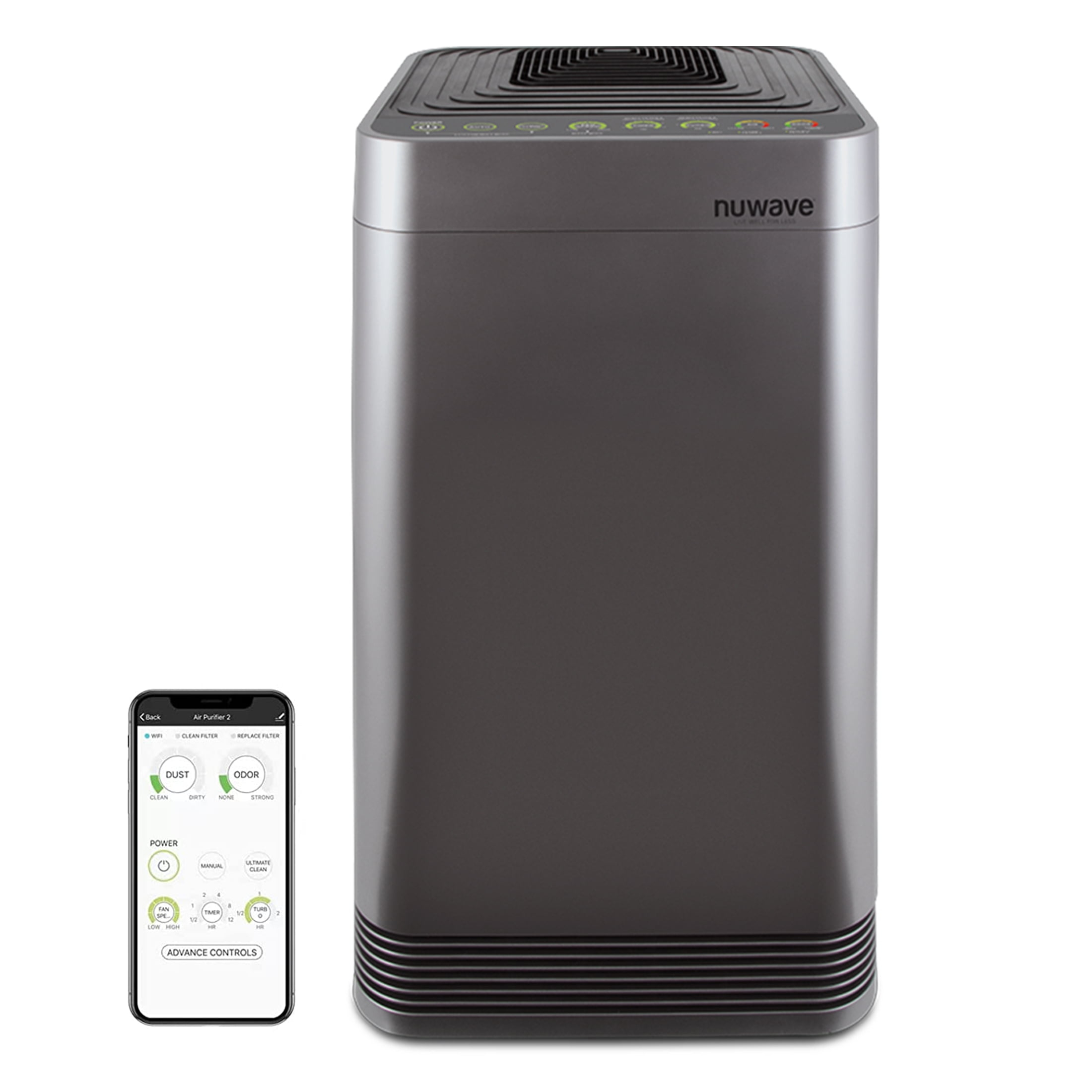 Nuwave Oxypure Smart Air Purifier, 5-Stage Filtration System Contaminants Removed, Nuwave Oxypure Air Purifier, 2,934ft² Spaces in 60 Minutes, Home, Large