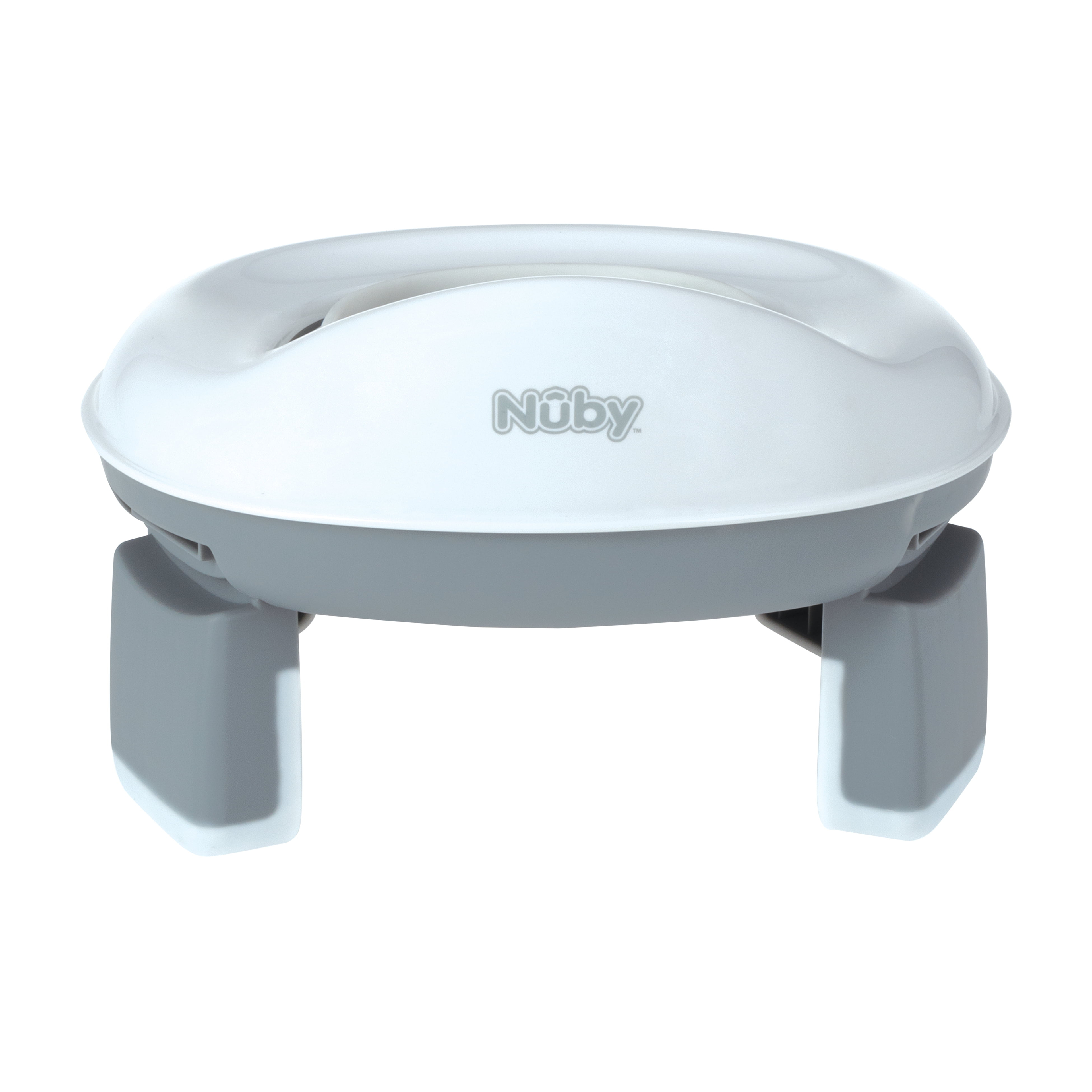 Nuby Portable Potty and Toilet Training Seat with Disposable Bags and Travel Bag, Gray/White
