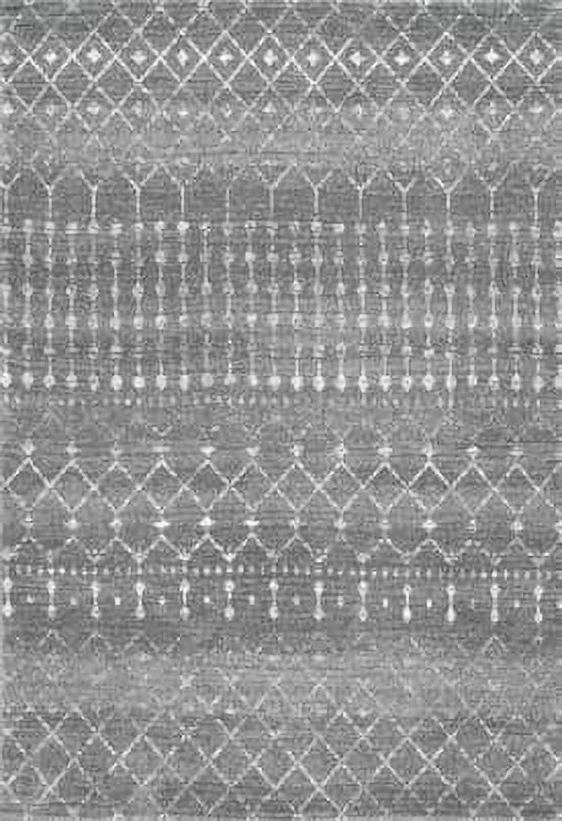 Nuloom Moroccan Power Loomed Gray Area Rugs, 5 x 7