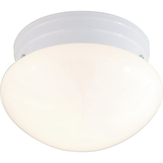60/6026-Nuvo Lighting-Fawn-1 Light Small Mushroom Flush Mount-15 Inches Wide by 8.75 Inches High-White Finish