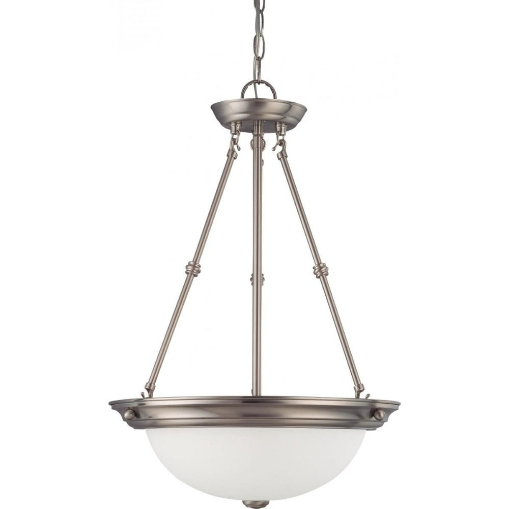 Nuvo 60-3247 - 3 Light  15"  Pendant  w/ Frosted White Glass