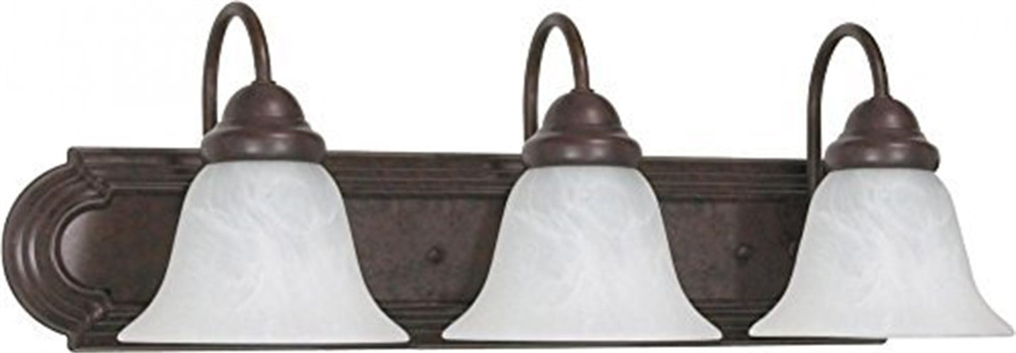 Nuvo 60-325 - Ballerina - 3 Light - 24" - Vanity - w/ Alabaster Glass Bell Shades