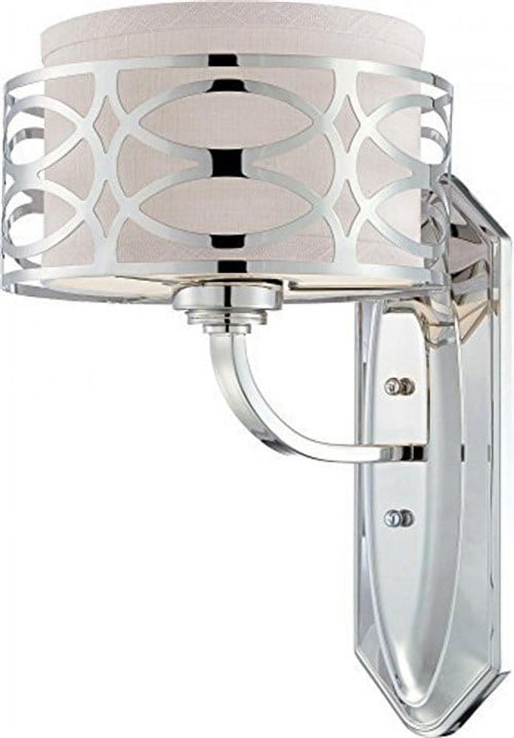 Nuvo 60-4621 - Harlow - 1 Light Vanity Fixture w/ Slate Gray Fabric Shade