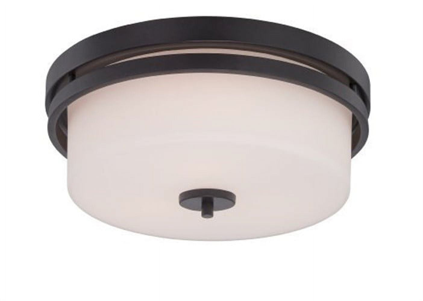 Nuvo 60-5307 - Parallel - 3 Light Flush Fixture w/ Etched Opal Glass