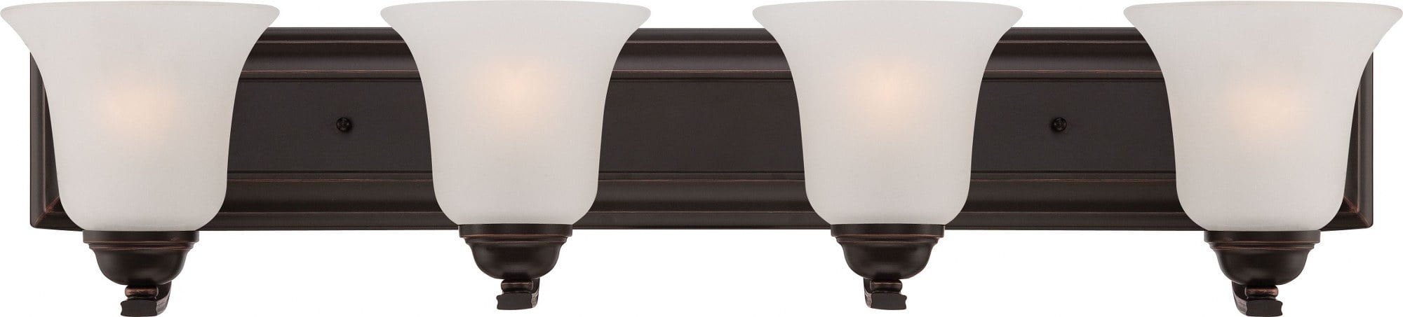 Nuvo 60-5694 - Elizabeth - 4 Light Vanity Fixture w/ Frosted Glass