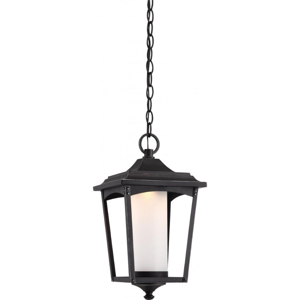 Nuvo 62-824 - Essex Hanging Lantern; Sterling Black Finish