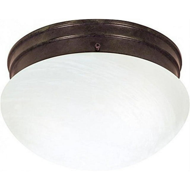 Nuvo 76-673 - 8"MUSHROOM O/BRONZE ALA/GLASS