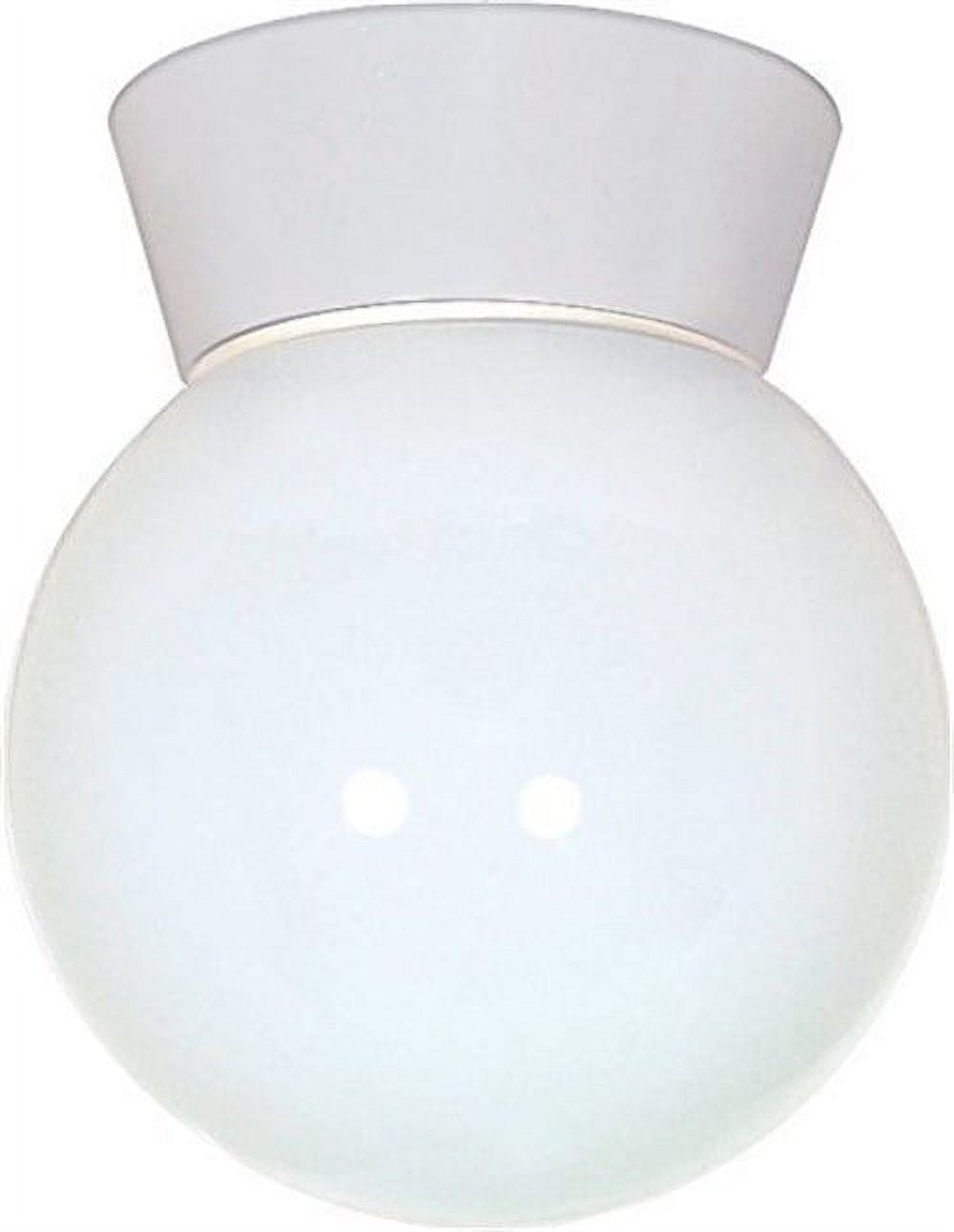 Nuvo 77-532 - OUTDOOR WHITE 6" WHT BALL FIXT