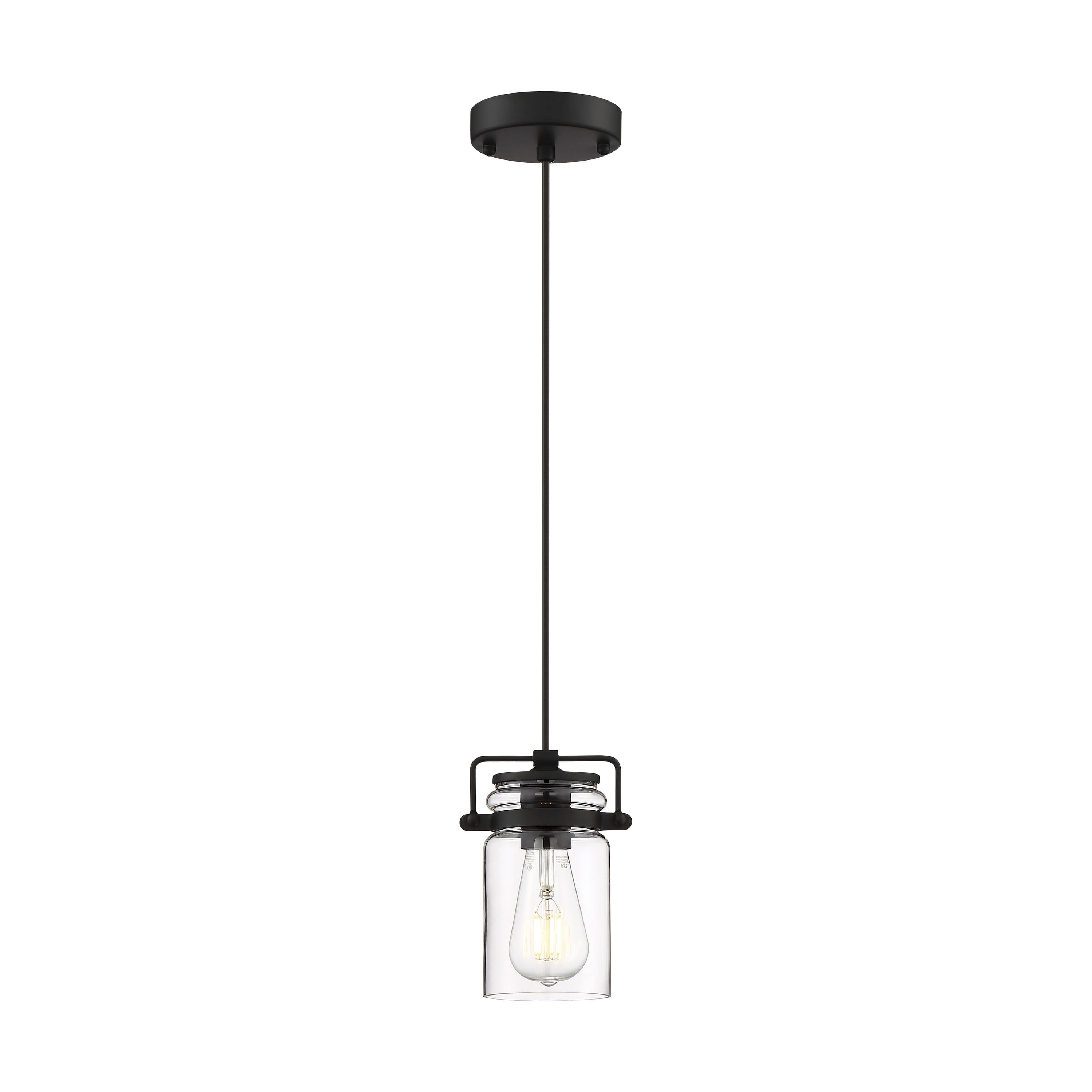 Nuvo Lighting - Antebellum-1 Light Mini Pendant-5 Inches Wide by 7.5 Inches