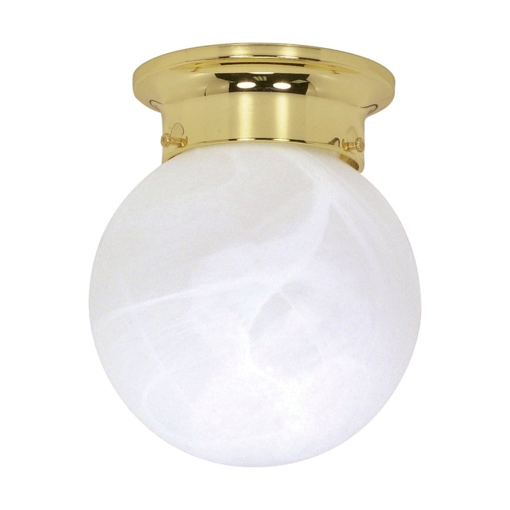 1 LIGHT - 6" BALL FLUSH FIXTURE