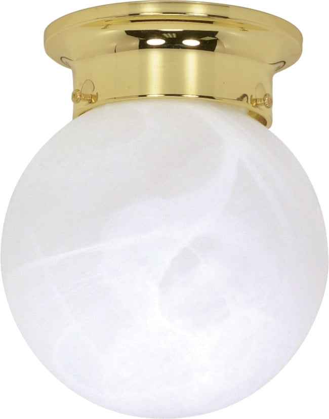 Nuvo Lighting 60/255 2 Light 6" Wide Flush Mount Ceiling Fixture - Brass