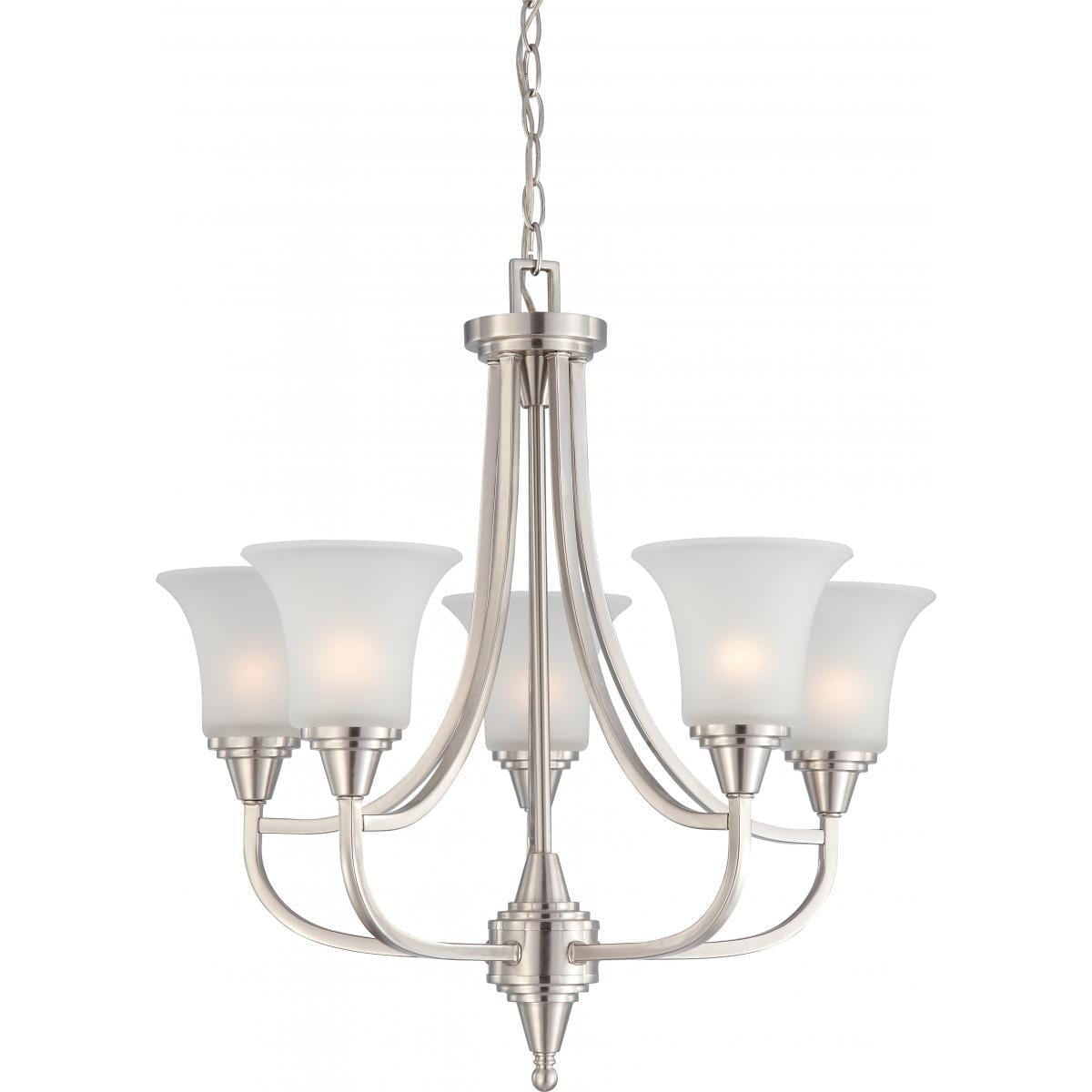 Nuvo Lighting 60/4146 Surrey 5 Light 24-1/4" Wide Chandelier - Nickel