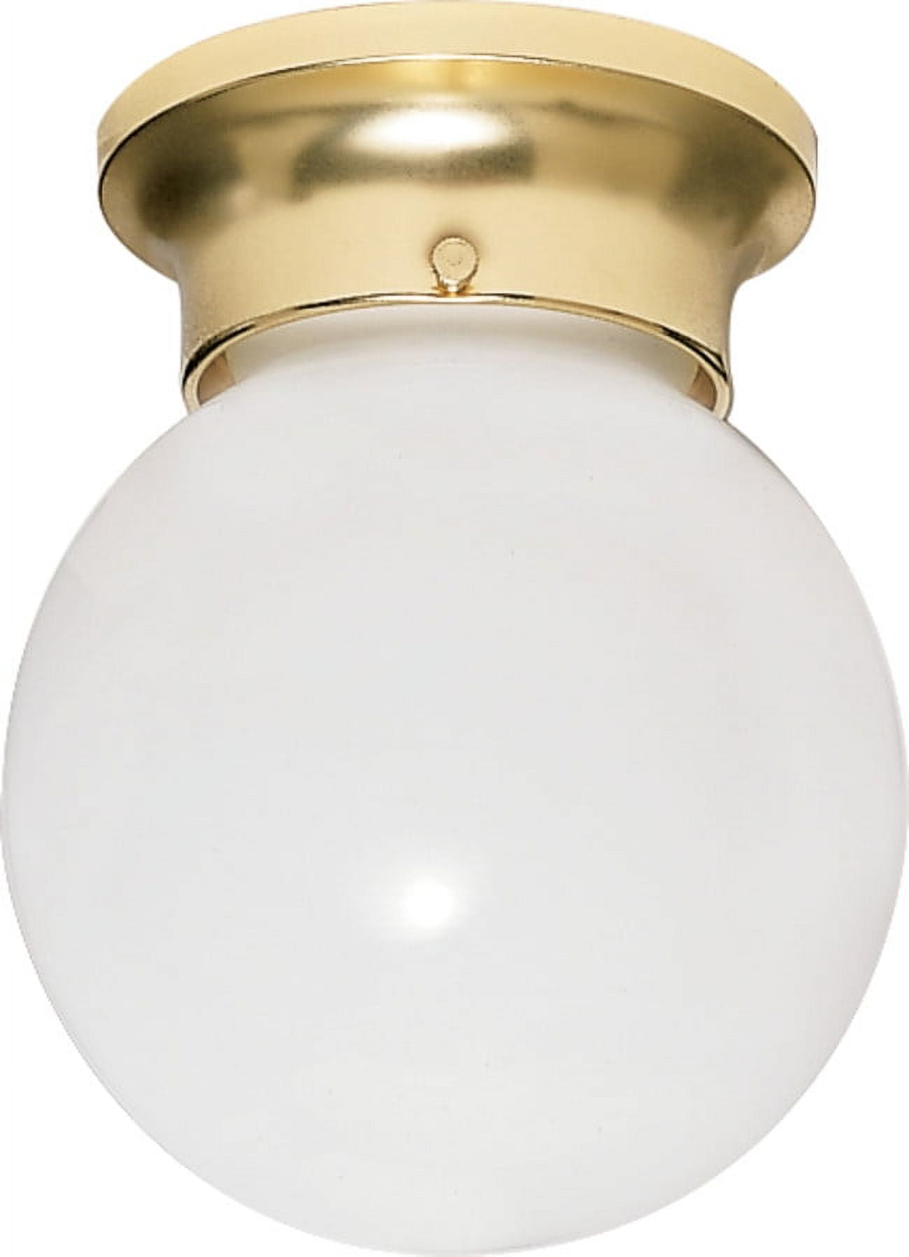 Nuvo Lighting 60/6008 6" Wide Flush Mount Globe Ceiling Fixture - Brass