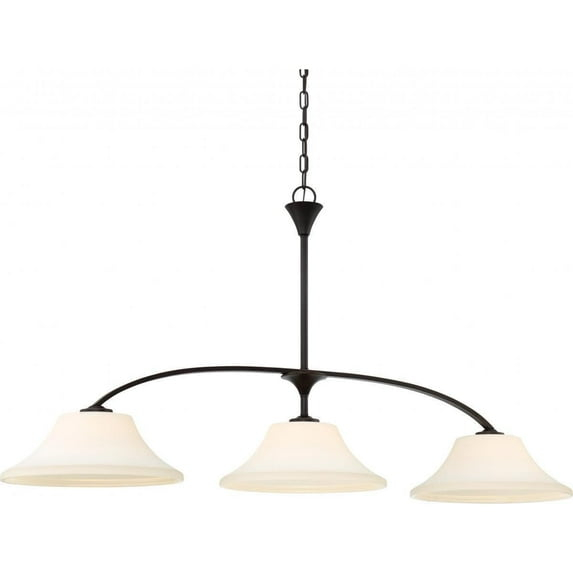 Nuvo Lighting 60/6308 3 Light 48-1/2" Wide Linear Chandelier - MultiColor